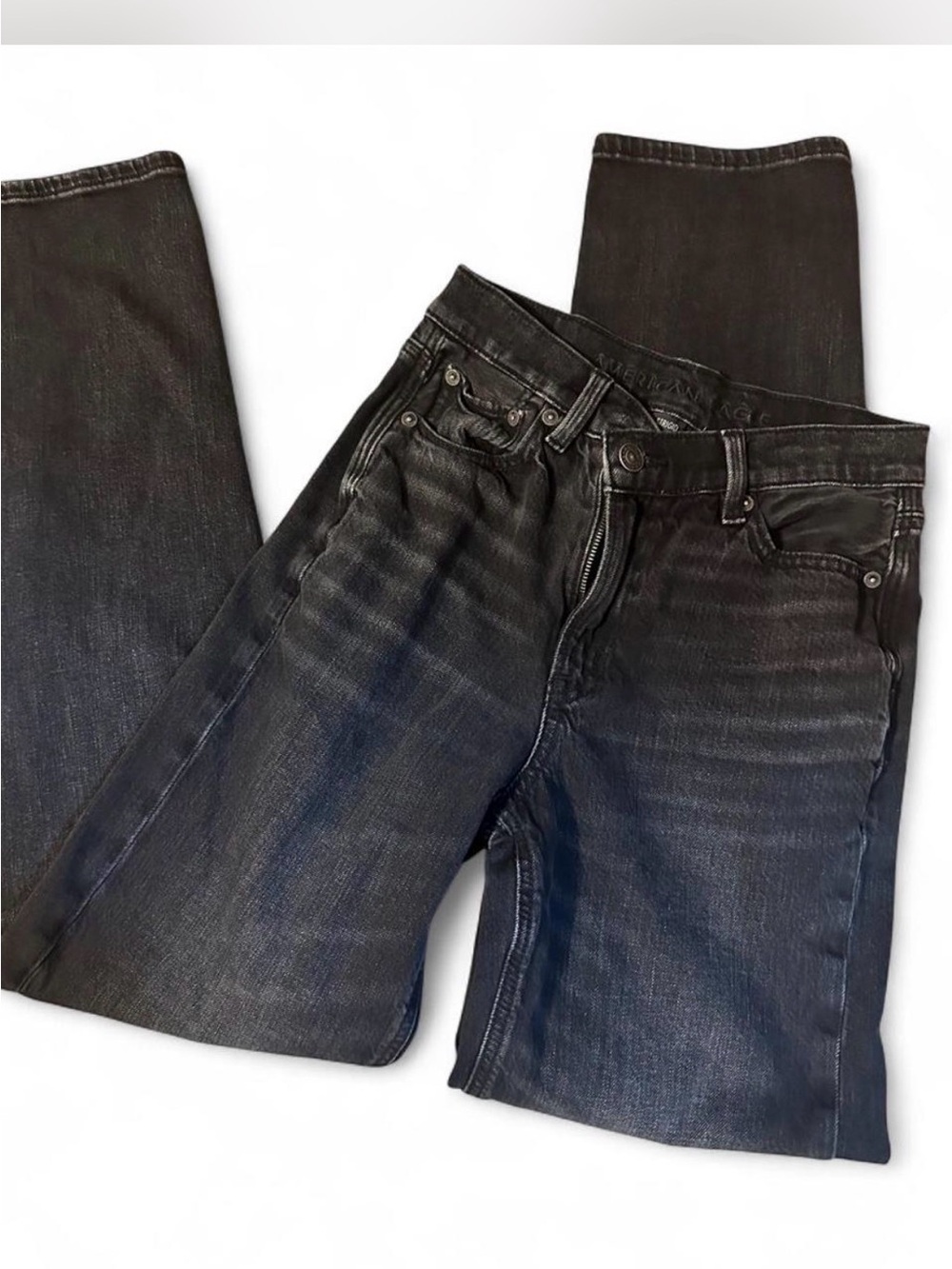 Women’s Black baggy straight jean